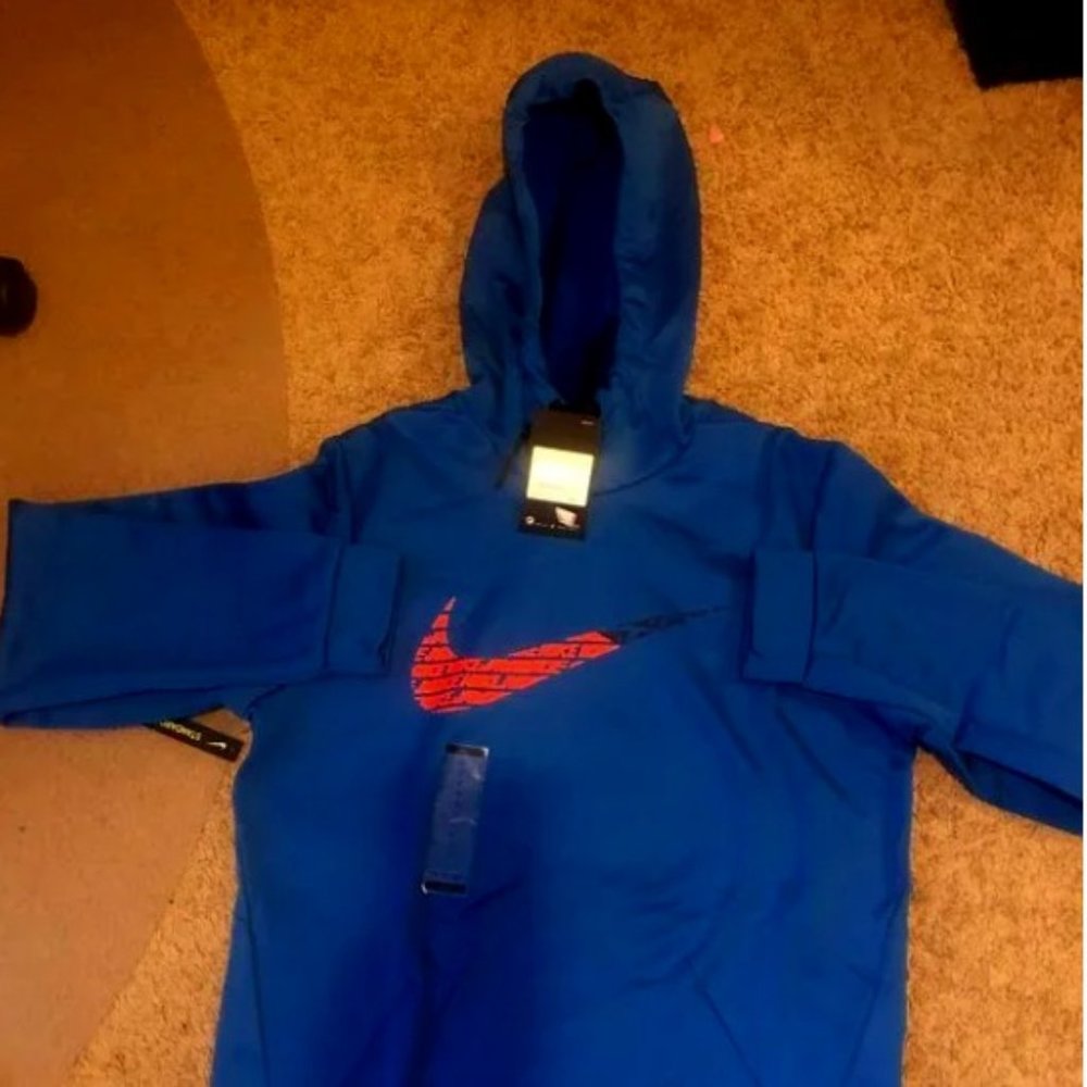 NWT Blue Nike Hoodie Mens Small